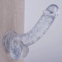 7.5in Curved PVC Female Masturbator Suction Cup Dildo For Women