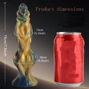 7.5in Mixed Color Soft Silicone Manual Knot Monster Dildo For Adults