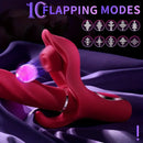 7.5in Multiple Modes Thrusting Flapping Vibrating Silicone Automatic Dildo