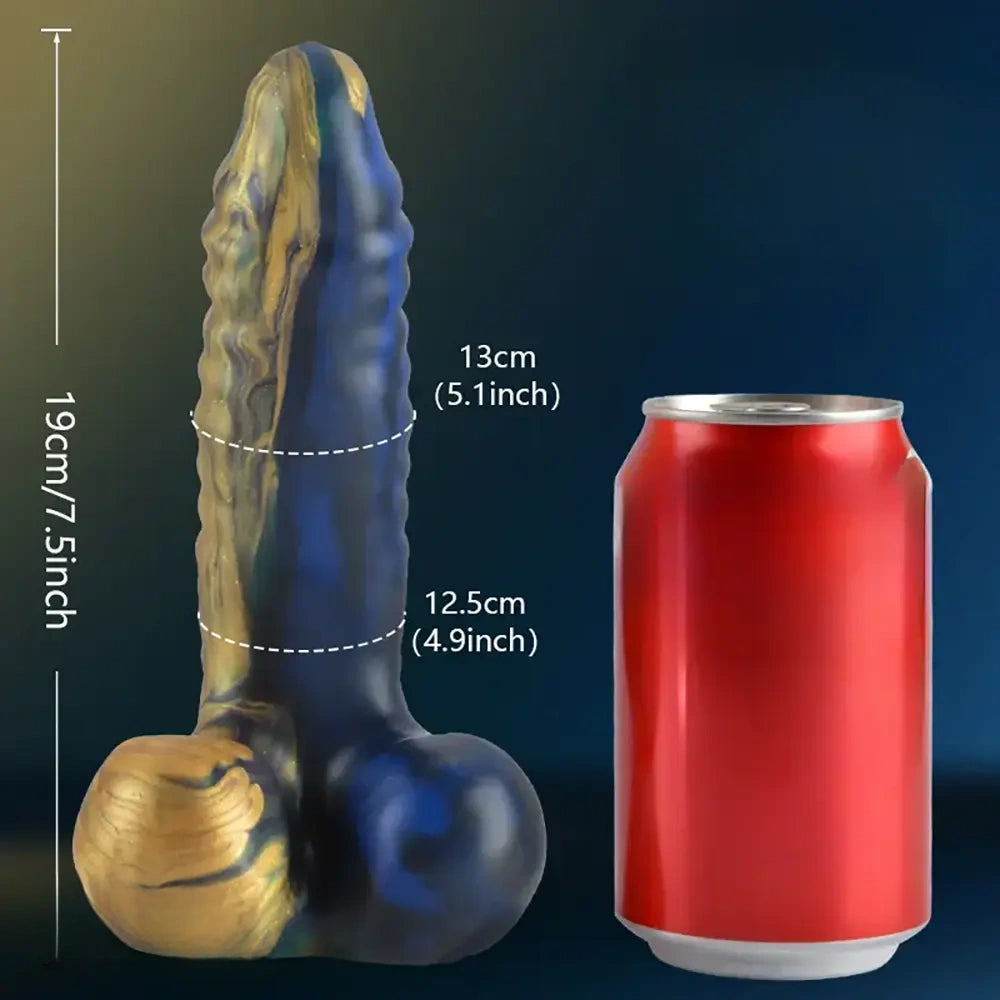 7.5in Realistic Silicone Soft Flexible Monster Odd Dildo For Women