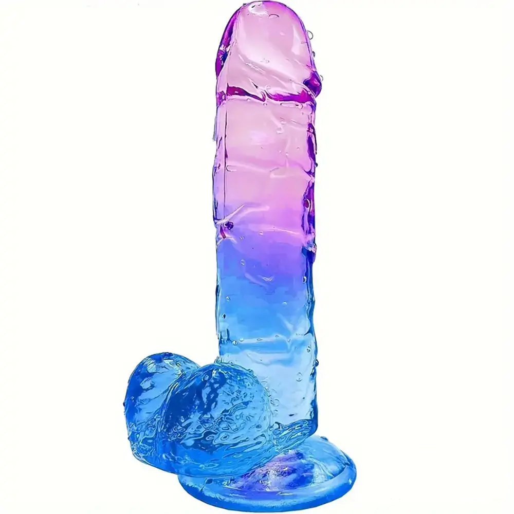 7.5in Soft TPE Clear Real Dildo For Women G Spot Sex Stimulator