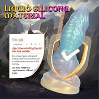 7.63in 8.89in 10.55in Flexible Silicone Realistic Textured Monster Anal Dildo