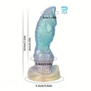 7.63in 8.89in 10.55in Flexible Silicone Realistic Textured Monster Anal Dildo