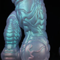 7.63in 8.89in 10.55in Flexible Silicone Realistic Textured Monster Anal Dildo