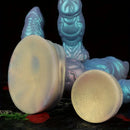 7.63in 8.89in 10.55in Flexible Silicone Realistic Textured Monster Anal Dildo