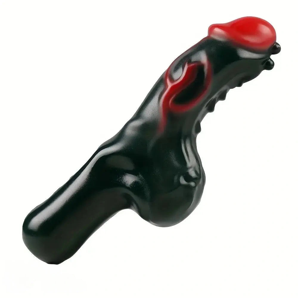 7.64in Odd Spiked Sword Dildo With Handle Silicone Female Cock Sex Toy