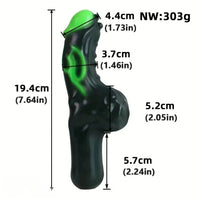7.64in Odd Spiked Sword Dildo With Handle Silicone Female Cock Sex Toy