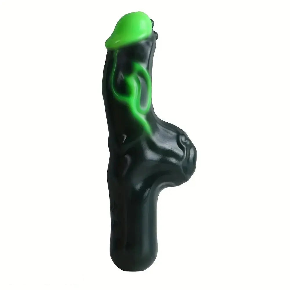 7.64in Odd Spiked Sword Dildo With Handle Silicone Female Cock Sex Toy