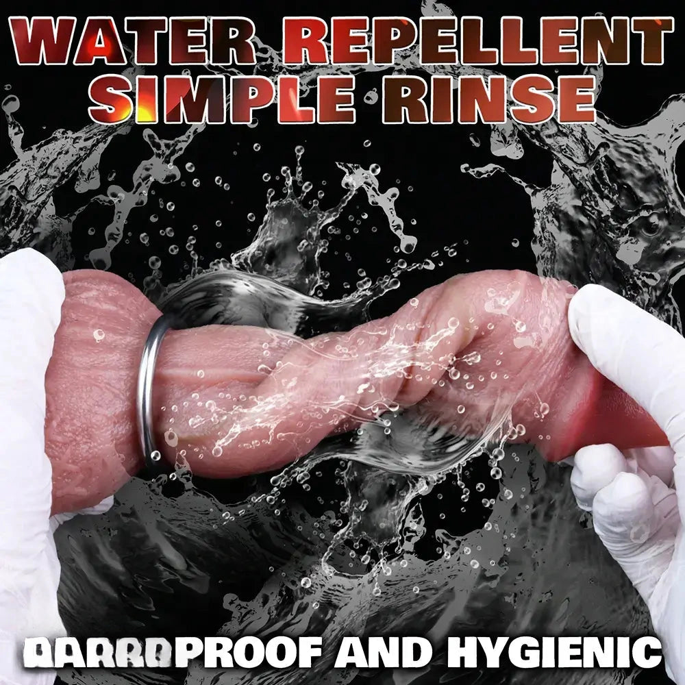 7.65in Ovipositor Platinum Silicone Dildo Real Skin Feeling Cock Love Toy