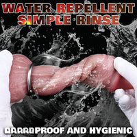 7.65in Ovipositor Platinum Silicone Dildo Real Skin Feeling Cock Love Toy