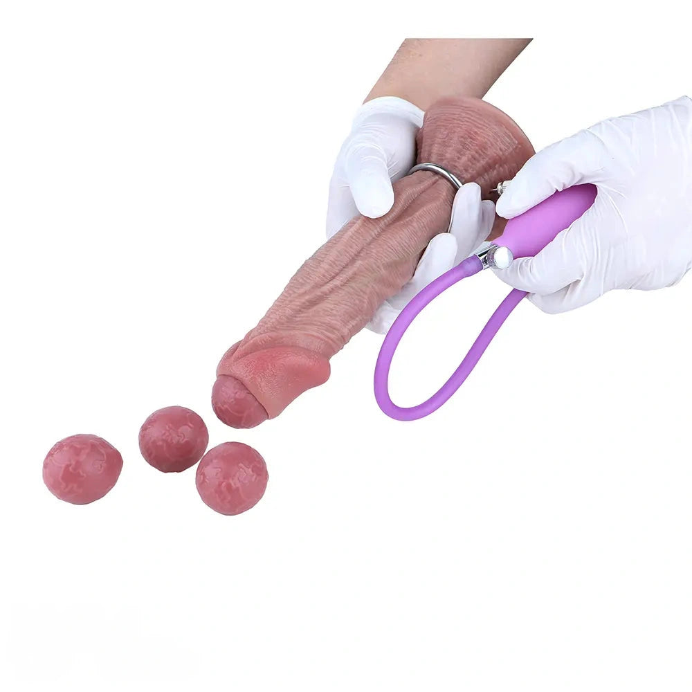 7.65in Ovipositor Platinum Silicone Dildo Real Skin Feeling Cock Love Toy