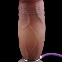 7.65in Ovipositor Platinum Silicone Dildo Real Skin Feeling Cock Love Toy