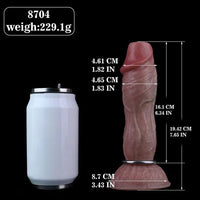 7.65in Ovipositor Platinum Silicone Dildo Real Skin Feeling Cock Love Toy