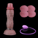 7.65in Ovipositor Platinum Silicone Dildo Real Skin Feeling Cock Love Toy