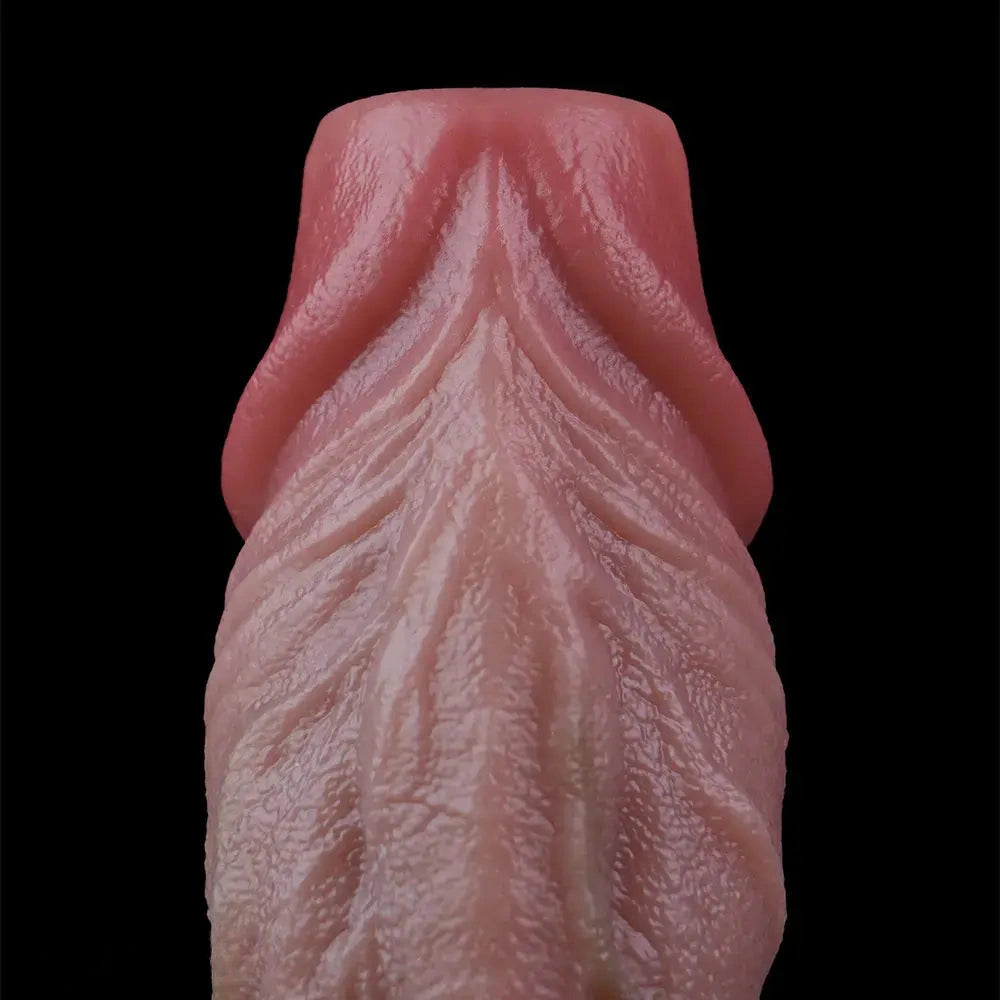 7.65in Ovipositor Platinum Silicone Dildo Real Skin Feeling Cock Love Toy