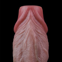 7.65in Ovipositor Platinum Silicone Dildo Real Skin Feeling Cock Love Toy