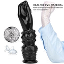 7.67in 11.41in 14in Large Thick Black Hands Fist Dildo For Anal Sex