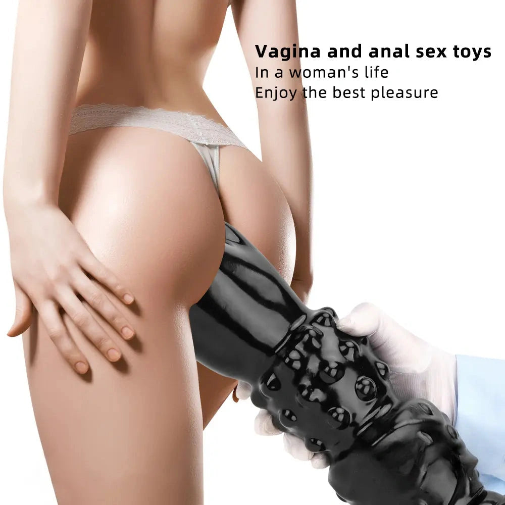 7.67in 11.41in 14in Large Thick Black Hands Fist Dildo For Anal Sex