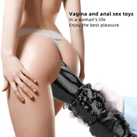 7.67in 11.41in 14in Large Thick Black Hands Fist Dildo For Anal Sex