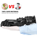 7.67in 11.41in 14in Large Thick Black Hands Fist Dildo For Anal Sex