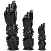 7.67in 11.41in 14in Large Thick Black Hands Fist Dildo For Anal Sex