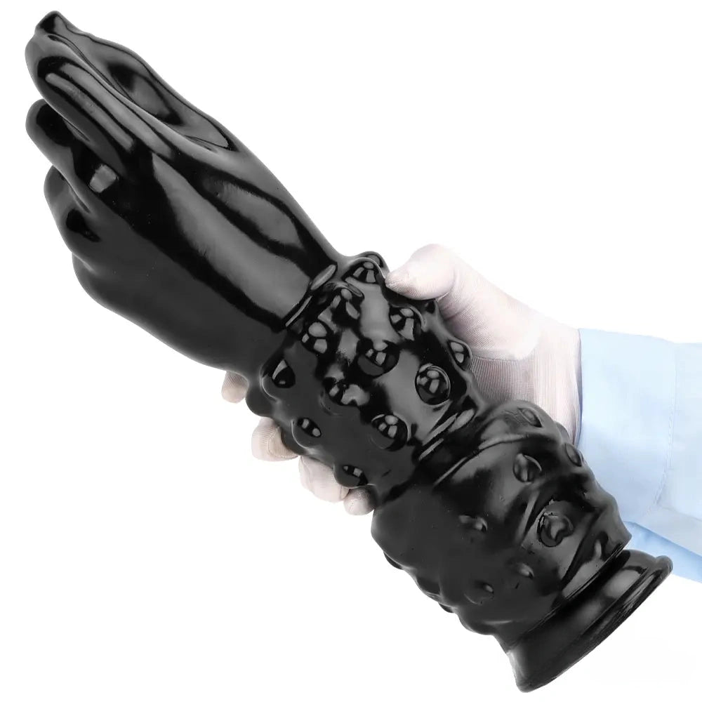 7.67in 11.41in 14in Large Thick Black Hands Fist Dildo For Anal Sex
