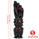 7.67in 11.41in 14in Large Thick Black Hands Fist Dildo For Anal Sex