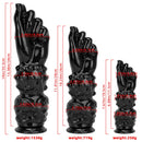 7.67in 11.41in 14in Large Thick Black Hands Fist Dildo For Anal Sex