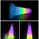 7.67in 7.87in 7.99in Transparent Luminous Dildo Realistic Anal Dildo