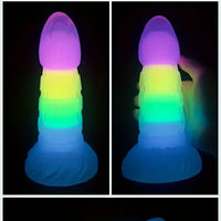 7.67in 7.87in 7.99in Transparent Luminous Dildo Realistic Anal Dildo
