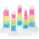 7.67in 7.87in 7.99in Transparent Luminous Dildo Realistic Anal Dildo