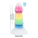 7.67in 7.87in 7.99in Transparent Luminous Dildo Realistic Anal Dildo