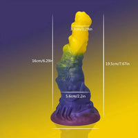 7.67in 8.85in Monster Creature Silicone Soft Dildo For G Spot Masturbation