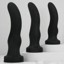 7.67in 9.25in 11.22in Black Silicone Anal Plug Dildo For Couples Men