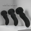 7.67in 9.25in 11.22in Black Silicone Anal Plug Dildo For Couples Men