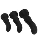 7.67in 9.25in 11.22in Black Silicone Anal Plug Dildo For Couples Men