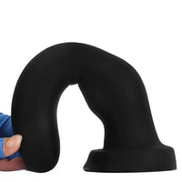 7.67in 9.25in 11.22in Black Silicone Anal Plug Dildo For Couples Men