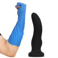 7.67in 9.25in 11.22in Black Silicone Anal Plug Dildo For Couples Men