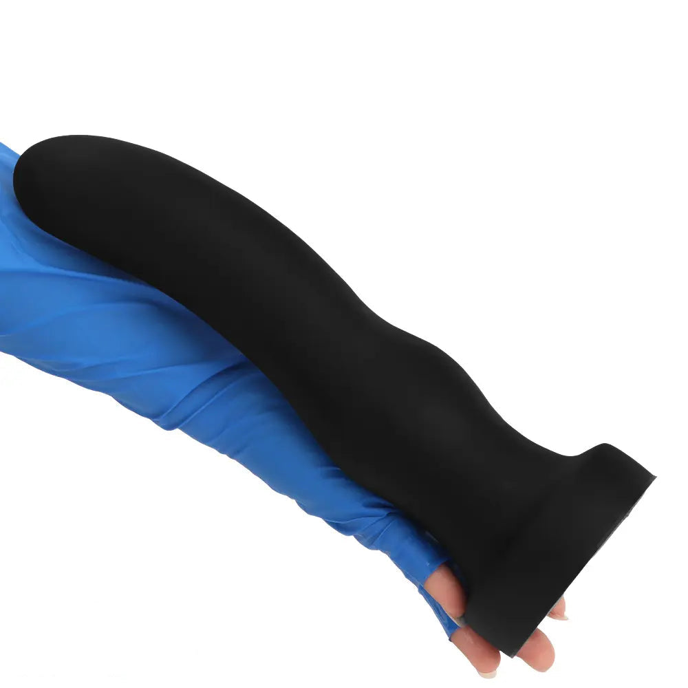 7.67in 9.25in 11.22in Black Silicone Anal Plug Dildo For Couples Men