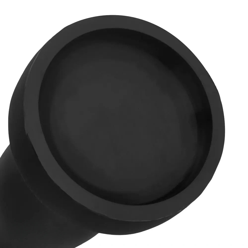 7.67in 9.25in 11.22in Black Silicone Anal Plug Dildo For Couples Men