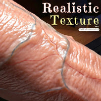 7.67in 9.25in 11.22in Realistic Strap on Dual Density Silicone Dildo For Love