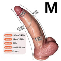 7.67in 9.25in 11.22in Realistic Strap on Dual Density Silicone Dildo For Love