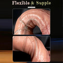 7.67in 9.25in 11.22in Realistic Strap on Dual Density Silicone Dildo For Love