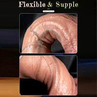 7.67in 9.25in 11.22in Realistic Strap on Dual Density Silicone Dildo For Love