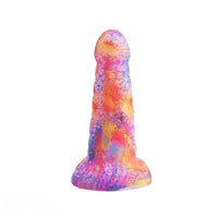7.67in Big Girth Luminous Anal Pink Camo Silicone Women Dildo