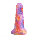 7.67in Big Girth Luminous Anal Pink Camo Silicone Women Dildo