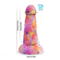7.67in Big Girth Luminous Anal Pink Camo Silicone Women Dildo