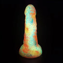 7.67in Big Girth Luminous Anal Pink Camo Silicone Women Dildo