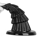 7.67in Christmas Tree PVC Black Extra Butt Plug Dildo With Suction Cup