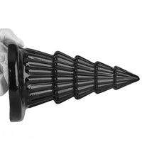7.67in Christmas Tree PVC Black Extra Butt Plug Dildo With Suction Cup